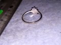 КРАСИВ НЕЖЕН ПОСРЕБРЕН КРИСТАЛЕН ФЕШЪН - АРТ МЕДЕН ПРЪСТЕН 38539, снимка 6