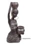  Настолен керамичен бюст на африканска жена, 8,5x9x17,5 см 