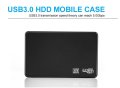 Портативна Външна Кутия за Харддиск 2.5" USB3.0 SATA HDD External Case SSD Box SATAIII Адаптер+Кабел, снимка 12