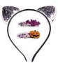 Комплект Halloween / Хелоуин с диадема и фиби за коса – Тиква и прилеп, 3 броя_1255386, снимка 1