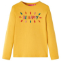 Детска тениска с дълъг ръкав, тъмна охра, 116(SKU:13721, снимка 1 - Детски тениски и потници - 44822799
