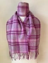 Кариран, лилав мъжки шал Ballantrae от 100 % вълна, снимка 1