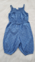 Дънков гащеризон за бебе H&M 4-6 месеца , снимка 1 - Бебешки гащеризони - 36489778