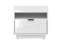Нощно шкафче FORN KOM1S корпус и фронт бял лак   Материал - ПДЧ   Цвят - корпус и фронт бял лак   Ви, снимка 1