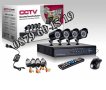 Комплект 4 камери за видеонаблюдение CCTV + DVR, снимка 1 - Комплекти за видеонаблюдение - 40287089