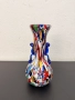 Стъклена ваза Мурано Fratelli Toso многоцветна. №7513, снимка 1