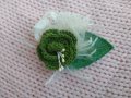 Плетена брошка "Цветле", снимка 14