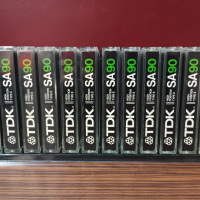 12 бр. аудио касети TDK SA90 - TYPE II - хромна лента - POP, ROCK, снимка 1 - Аудио касети - 44808210