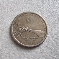 Оригинална монета.САЩ.. Един Американски долар 2000 г., снимка 1 - Нумизматика и бонистика - 41581906