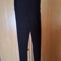 Дамски летен панталон с еластична и висока талия черен фин , снимка 3 - Панталони - 41117919