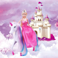 Нови Магически Светещ Еднорог и Принцеса Кукла Играчка за Момиче, снимка 3 - Кукли - 44583127