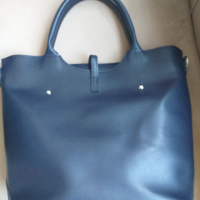 Тъмно синя дамска чанта, снимка 2 - Чанти - 36213462