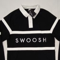 Nike Sportswear Swoosh оригинална блуза S Найк памук поло фланелка, снимка 2 - Спортни дрехи, екипи - 41391102