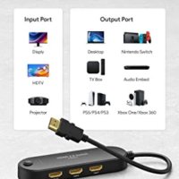 HDMI превключвател 4K@60Hz【Надграден】3 в 1 изходен HDMI сплитер, снимка 3 - Друга електроника - 40850295