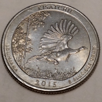 Продавам Дефектна монета.1/4 долар 2015.KISATCHIE, снимка 4 - Нумизматика и бонистика - 44659359