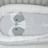 Преносимото легло Baby Nest ""Racoon"" - с ушички и апликирано матраче Енотче, снимка 5 - Бебешки легла и матраци - 36020604