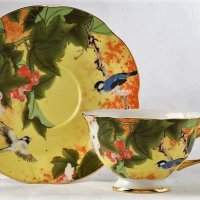 Луксозни  чаши за кафе и чай от изящен костен порцелан, снимка 5 - Подаръци за жени - 27212439