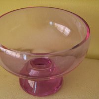 стъклена купа за плодове-лилаво стъкло, снимка 1 - Други стоки за дома - 41962441