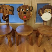 Уникални Детски Дървени столчета и маси, снимка 7 - Столове - 35816296
