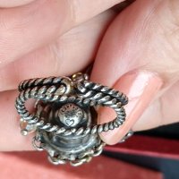 Сребърен пръстен с талисмани "Konplott" ❤️, снимка 4 - Пръстени - 40831563