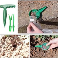 Уред за садене на разсад инструмент за засаждане ръчна сеялка за семена почва, снимка 2 - Градински инструменти - 44352376