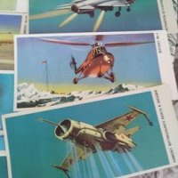 Колекция от 28 картички на съветски самолети и вертолети, снимка 6 - Антикварни и старинни предмети - 40310300