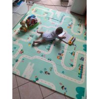 Двулицева детска постелка за игра с размери 2 х 1.8 м., снимка 2 - Мебели за детската стая - 39992434