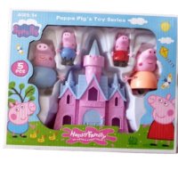 Детски комплект Пепа Пиг семейство със замък, снимка 1 - Фигурки - 44416972