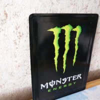 Метална табела Monster Energy Монстер енергийна напитка сила, снимка 2 - Други ценни предмети - 40116347