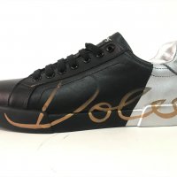 Мъжки обувки Dolce & Gabbana Black/Silver !!!, снимка 2 - Спортно елегантни обувки - 34603409