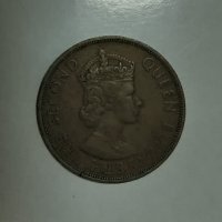 Британски Източни Кариби 2 цента 1957 година   е83, снимка 2 - Нумизматика и бонистика - 42422063