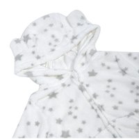 Бебешка жилетка с качулка и джобове, Бело/ сиво, 3м, снимка 2 - Жилетки и елечета за бебе - 41733559