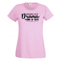 Дамска тениска Mama Of Drama mom of girls,Празник на Майката,Подарък,Изненада,Рожден Ден, снимка 9 - Тениски - 36295971