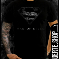 Тениска с щампа MAN OF STEEL SUPERMAN, снимка 1 - Тениски - 36295494