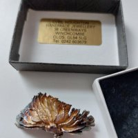 Антикварна ръчно изработена сребърна брожка , снимка 1 - Антикварни и старинни предмети - 44335934