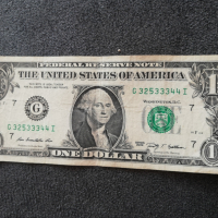 банкноти от 1 долар с интересни номера, снимка 5 - Нумизматика и бонистика - 44516900