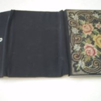 19ти век портмоне несесер ръчна  многоцветна бродерия, снимка 4 - Антикварни и старинни предмети - 41830400