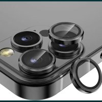 Стъклени Рингове за Камера за Apple iPhone 15 Pro | 15 Pro Max Plus, снимка 10 - Фолия, протектори - 42334475