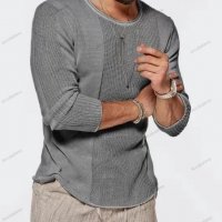 Леки мъжки меки контрастни пуловери, 5цвята - 023 , снимка 5 - Пуловери - 39306188