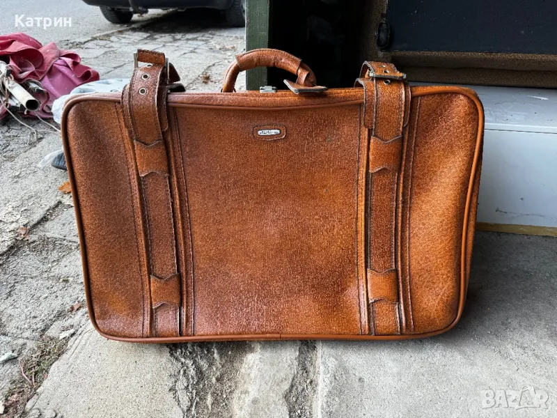 Кожен куфар ретро Airline, снимка 1