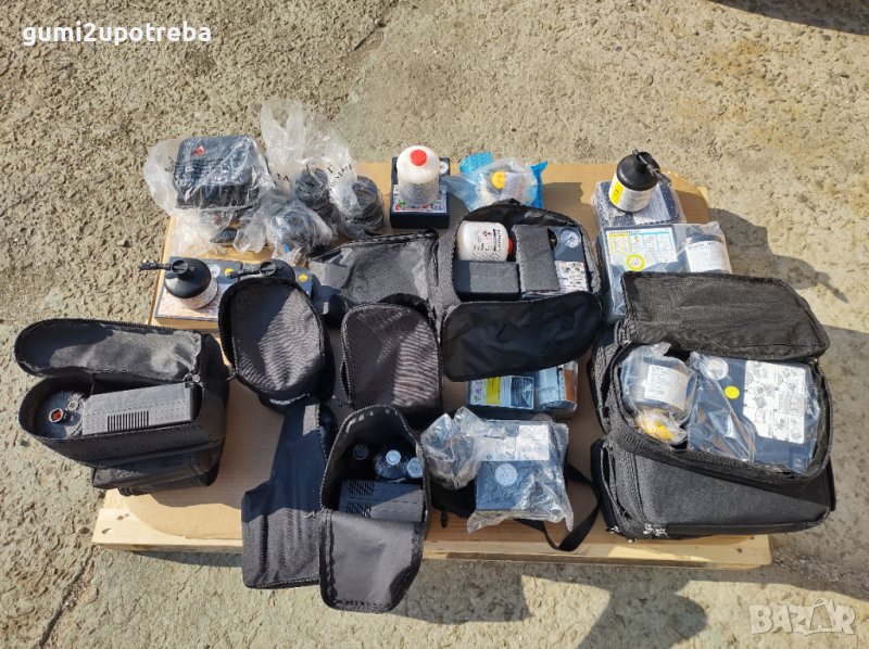 Мобилен Компресор Авариен Комплект с Пяна за Гуми Авто компресор, снимка 1