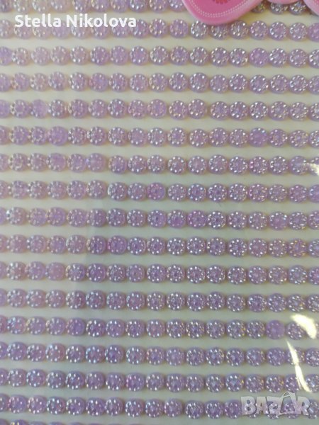 Самозалепващи перли за декорация-лилави, снимка 1