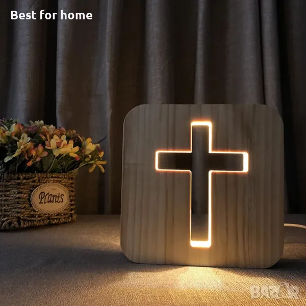  Нощната лампа с кръст, снимка 1