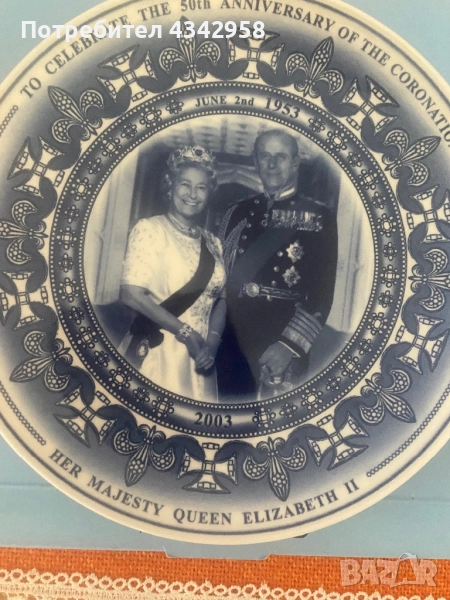 WEDGWOOD.Британска колекционерска порцеланова чиния, снимка 1