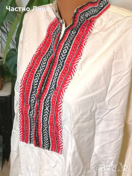 Автентична Старинна Копринена Риза Рокля от Народна Носия Естествена Коприна, снимка 1