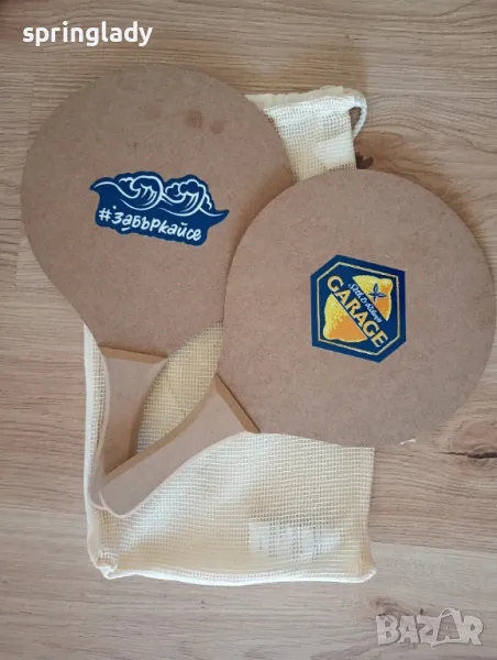 Дървен комплект/ сет за тенис Garage , снимка 1