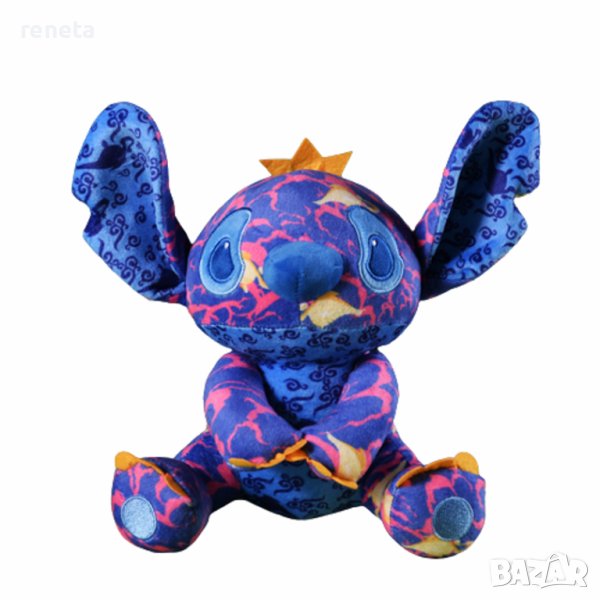 Играчка Stitch, Плюшена, СинРозов, 26х19 см., снимка 1