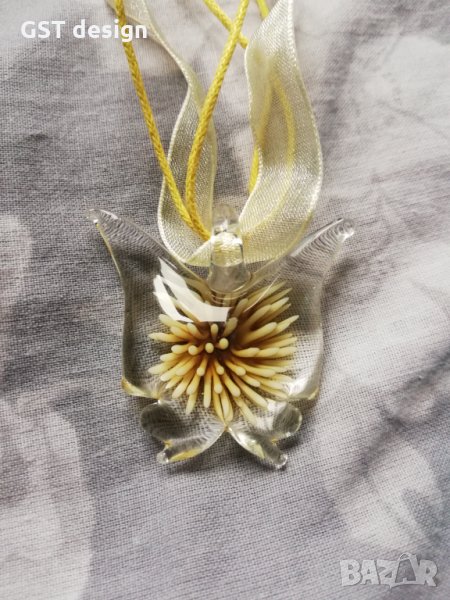 Мурано стъкло колие пеперуда , снимка 1