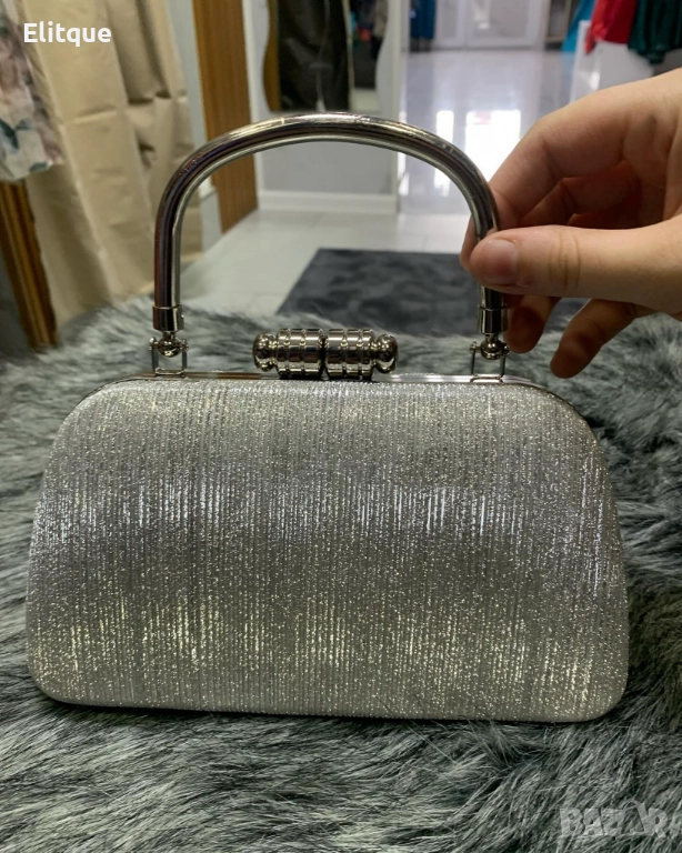 Елегaнтна дамска чантичка в бляскави цветове 22/12см, снимка 1