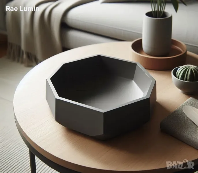 Елегантна купа с геометрични фигурки, снимка 1